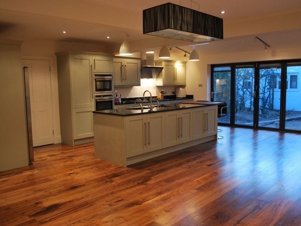 Wooden Floor install in kitchen